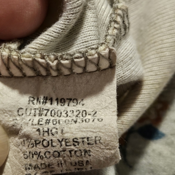 One WorldMulti Colored & Bling top Floral 50% Polyester 50% Cotton Size M - Picture 9 of 9